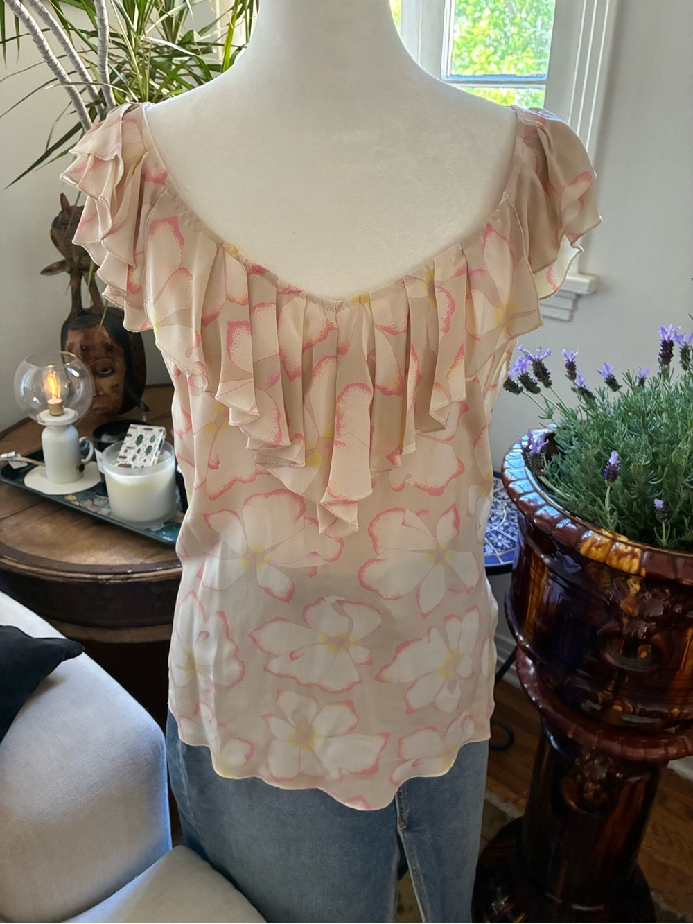Designer Scandinavian silk blouse
